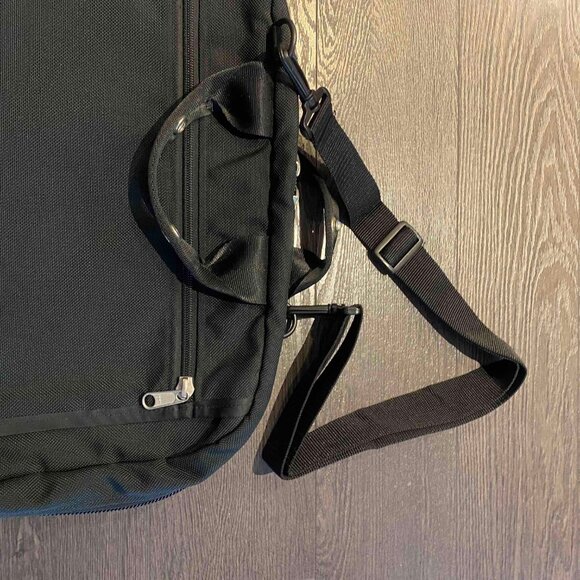 vintage Brentley / Brenthaven black laptop briefcase crossbody shoulder bag - Picture 13 of 16